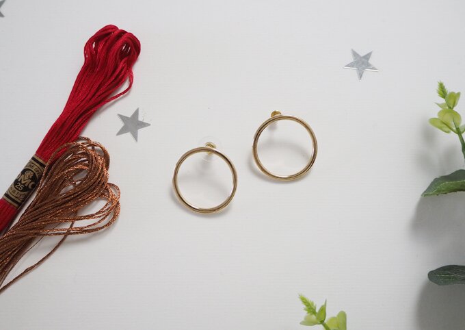 DIY Tassel Earrings - materials used