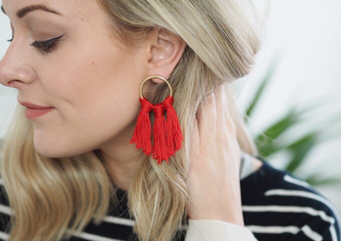 DIY Tassel Earrings - how to make tassel earrings