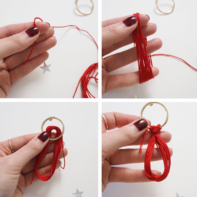 DIY Tassel Earrings - step by step