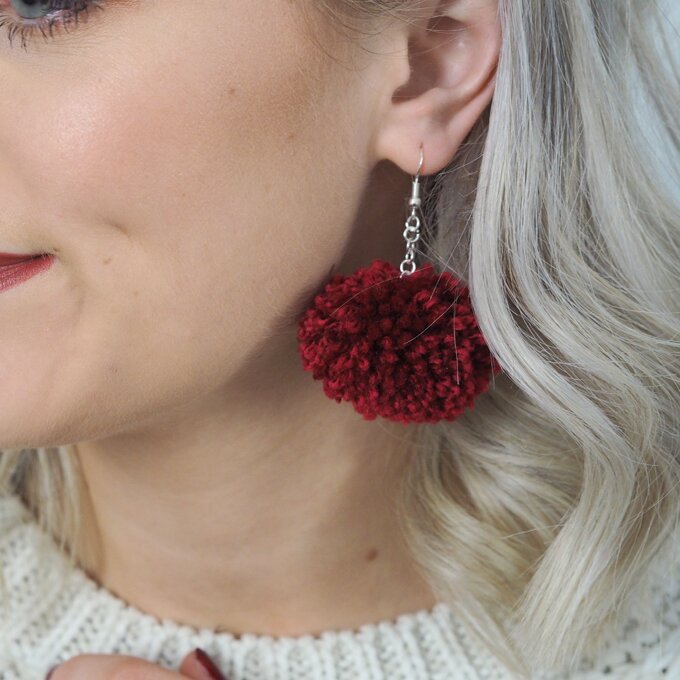 How to make your own pom pom earrings