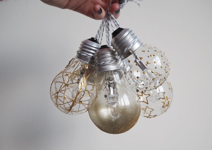 DIY | Painted Lightbulb Baubles #MadeUpFestive