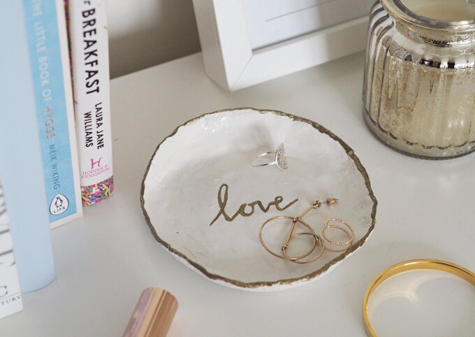 DIY | Valentines Gold Trinket Dish