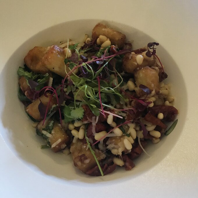 A couples weekend away at Wynyard Hall, Spa & Garden County Durham - lunch wellington restaurant gnocchi